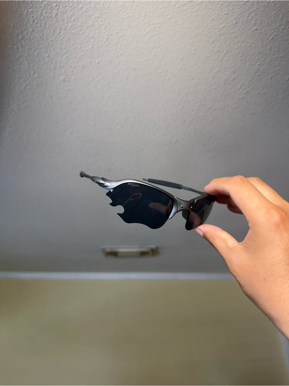 Men's Black Shield Sunglasses - Polarized Sport Design Oakley